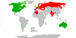 LPG fuelling connectors world map