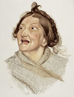 A woman diagnosed as suffering from hilarious mania. Colour Wellcome L0026687.jpg