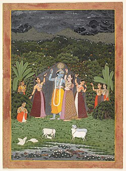 Anonymous - Krishna and the Gopis Take Shelter from the Rain - 1991.94 - Metropolitan Museum of Art.jpg