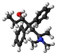 Ball-and-stick model of betamethadol
