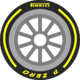 F1 tire Pirelli PZero Yellow 18.svg