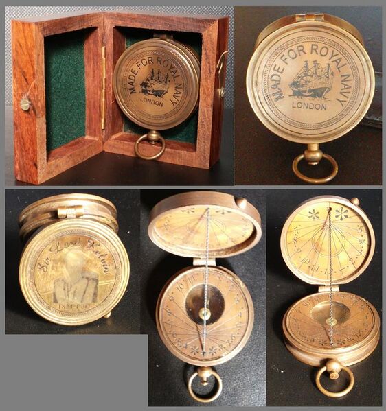 File:Sir Lord Kelvin Mariner's Compass with Sun Dial.jpg