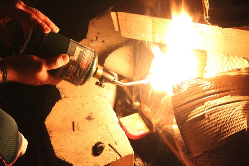 File:Fire starting with torch.jpg