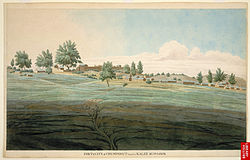 Fort and the capital city of Kali Kumaon, Champawat, 1815.jpg