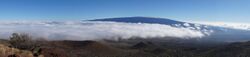 Mauna Loa taken from the 9300 ft level on the ascent of Mauna Kea.JPG