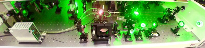 File:ODIN Ti-Sapphire laser in operation.jpg