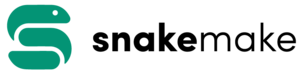 Snakemake logo, black text