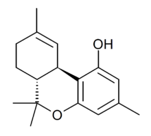 Tetrahydrocannabiorcol structure.png