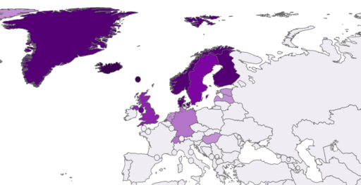 File:European countries by percentage of Protestants (2010).svg