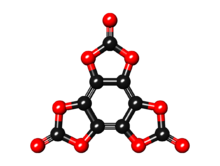 Hexahydroxybenzene triscarbonate 3Dballs.png