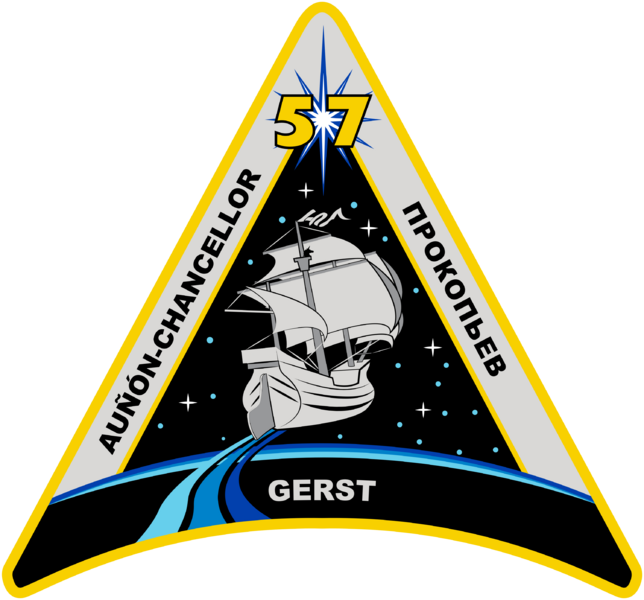 File:ISS Expedition 57 Patch.svg
