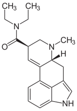 Lysergsäurediethylamid (LSD).svg
