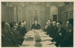 Meeting of the Turkish Language Association, 1933, Dolmabahçe Palace.jpg
