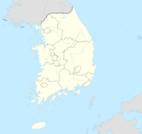 Prunus × nudiflora is located in South Korea
