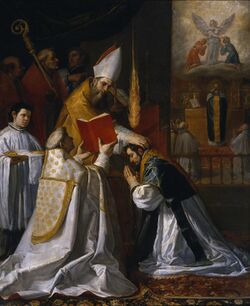 Vicente Carducho, "Ordenación y primera misa de san Juan de Mata".jpg