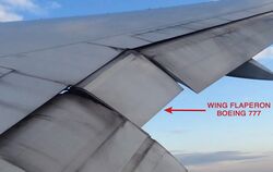 Boeing 777 Wing Flaperon (Part No. 657 BB).jpg