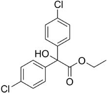 Skeletal formula of chlorobenzilate