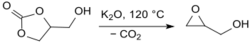 Glycidol aus Glycerincarbonat.svg