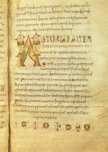 File:Isidoro di siviglia, etimologie, fine VIII secolo MSII 4856 Bruxelles, Bibliotheque Royale Albert I, 20x31,50, pagina in scrittura onciale carolina.jpg