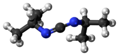 Ball-and-stick model of the N,N'-diisopropylcarbodiimide molecule