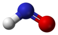 Ball and stick model of nitroxyl