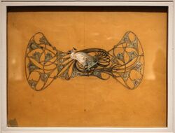 René lailique, disegno per il pettorale pavone.jpg