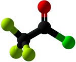 Trifluoroacetyl chloride Ball and Stick.png