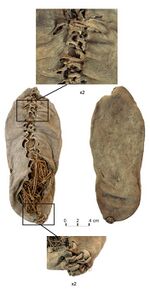 Chalcolithic leather shoe from Areni-1 cave.jpg