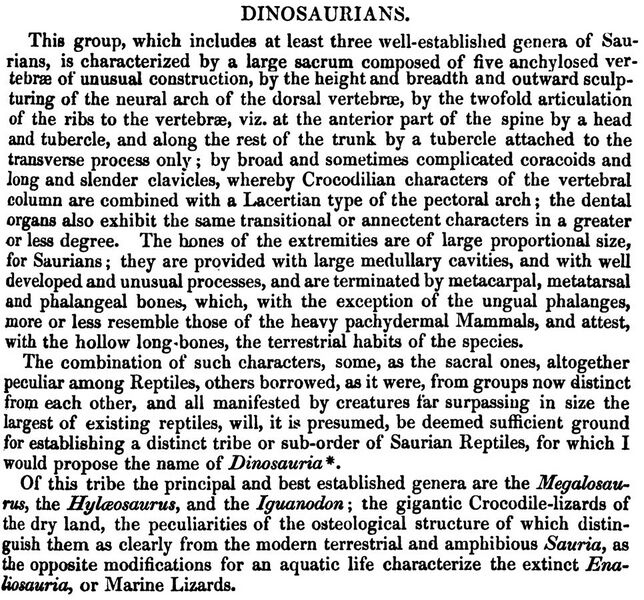 File:Dinosaur coining of the word in 1841.jpg