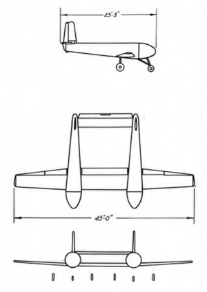 Fletcher XBG-2 3-view line drawing.jpg