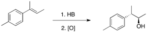 Diastereoselectivity of hydroboration