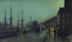 John Atkinson Grimshaw - Shipping on the Clyde (1881).jpg