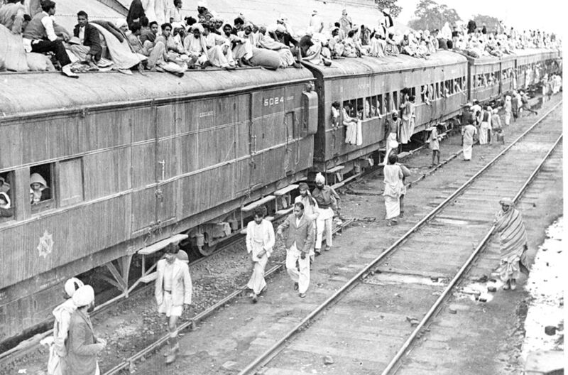 File:A refugee special train at Ambala Station during partition of India.jpg