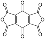 Benzoquinonetetracarboxylic dianhydride.svg