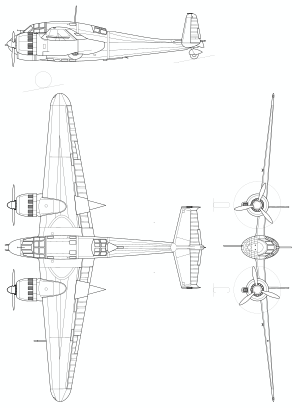 3-views of the Bréguet 693