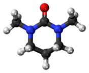 Ball-and-stick model of the DMPU molecule