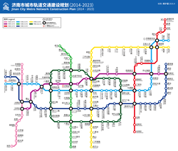 Jinan Metro Route Planning Map