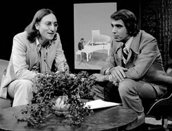 John Lennon last television interview Tomorrow show 1975.JPG