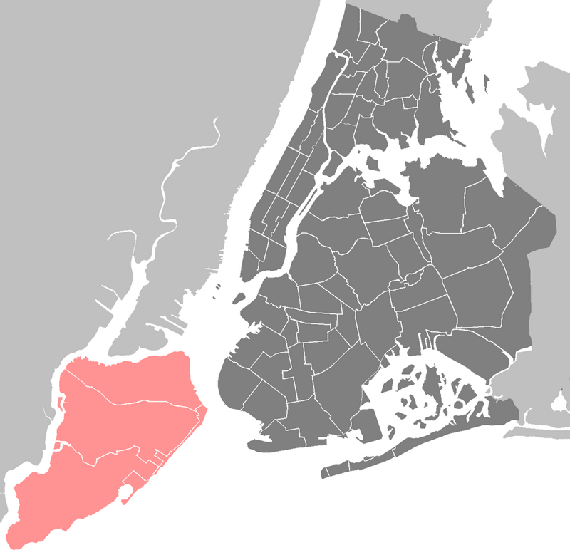 Location map/data/USA New York Staten Island is located in Staten Island