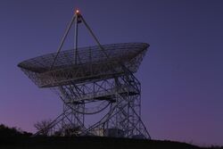 The Stanford Dish in the early morning hours.