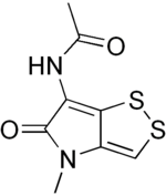 Skeletal formula of thiolutin
