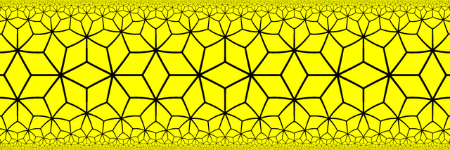 Order 7-3 rhombic tiling in the Band Model.png