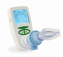 Respiratory pressure meter device sample