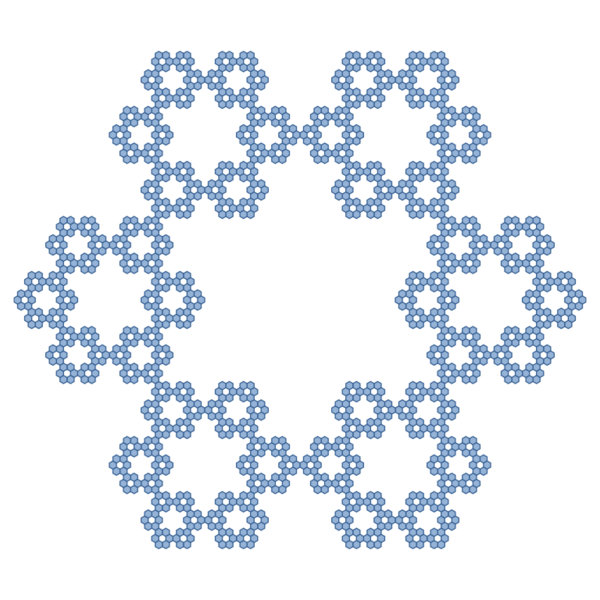 File:Sierpinski hexagon 4th Iteration.svg