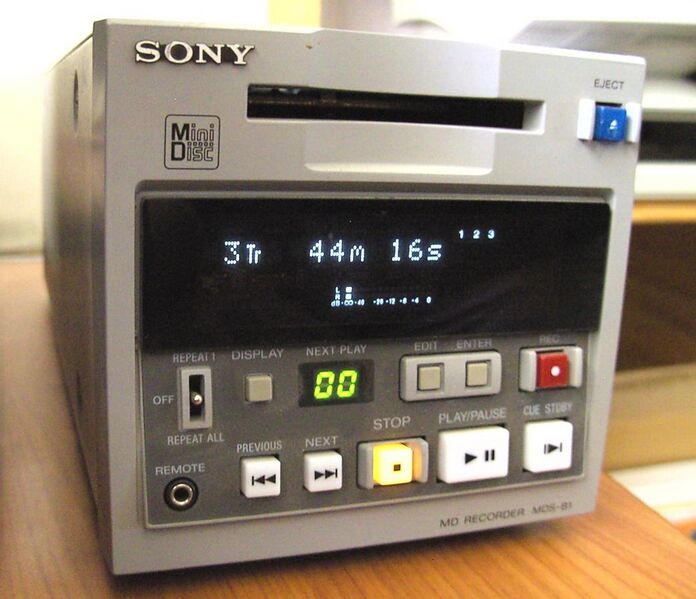 File:Sony MiniDisc MD Recorder MDS-81.jpg