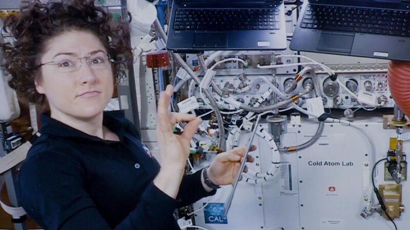 File:Cold Atom Laboratory during upgrades on ISS.jpg
