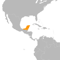 Cyanocorax yucatanicus map.png