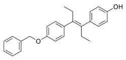 Diethylstilbestrol monobenzyl ether.svg