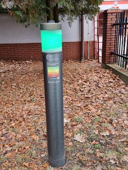 EkoSłupek air pollution sensor in Poland.
