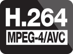 H.264, MPEG-4 AVC logo.svg